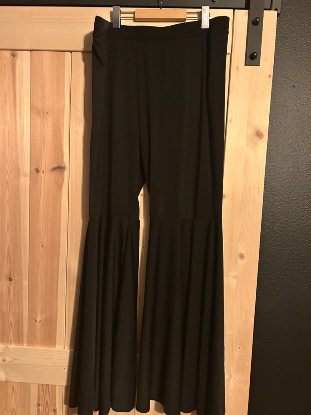Super funky Black High-Waist Flared bottoms - Women